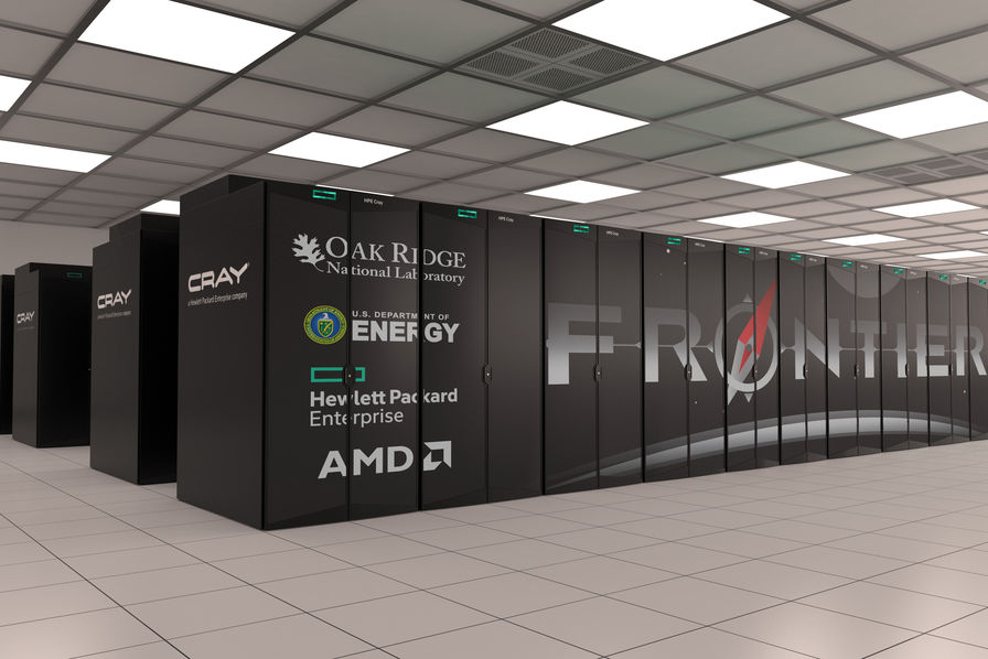 Le supercalculateur américain Frontier a pour la première fois de l'histoire passé le barre symbolique de 1 exaflop en juin 2022.